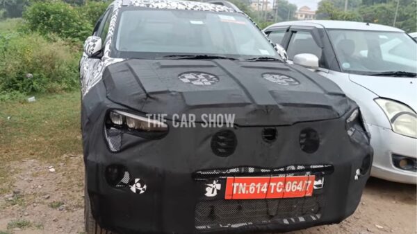 New Kia Sonet facelift spied